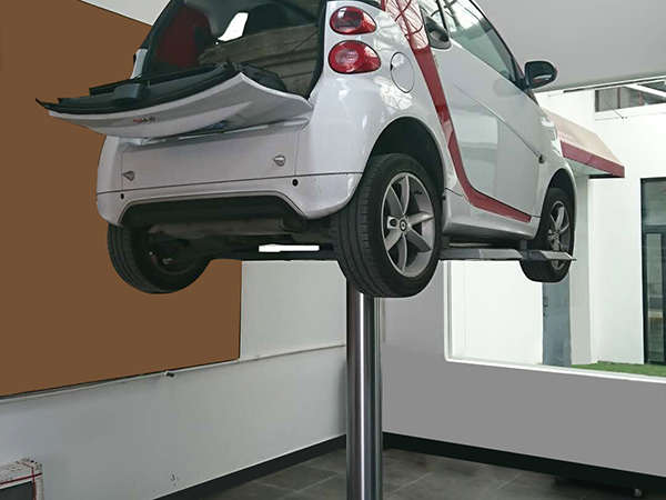 单柱地藏举升机安装视频