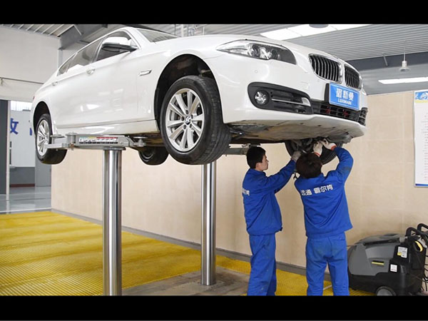 双柱地藏举升机维修演示视频